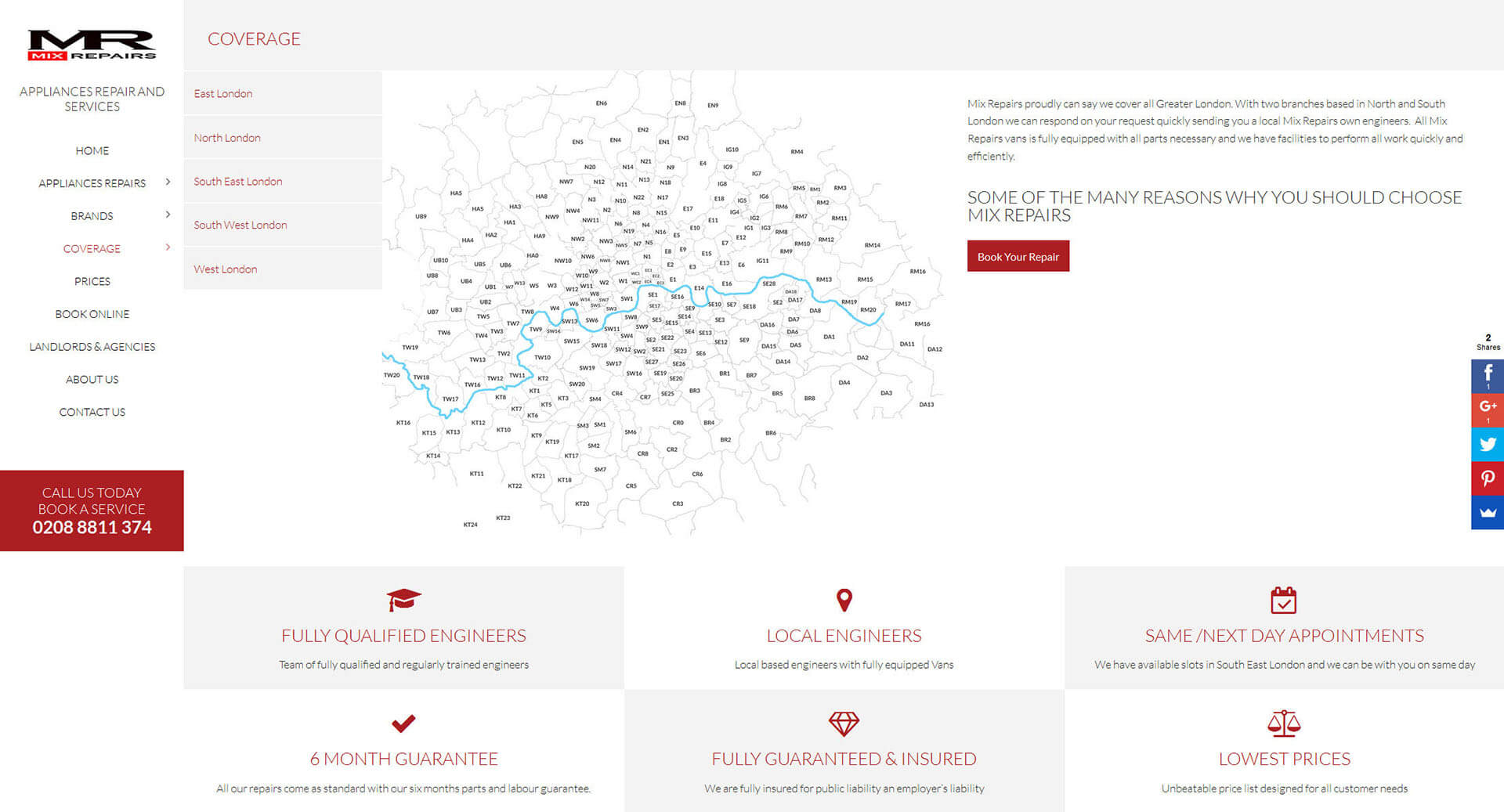 MIx Repairs Coverage