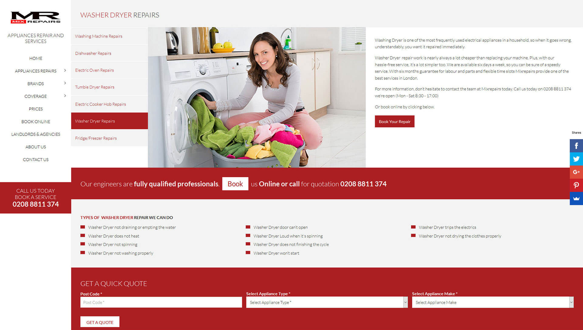 Mix Repairs Washer Repair