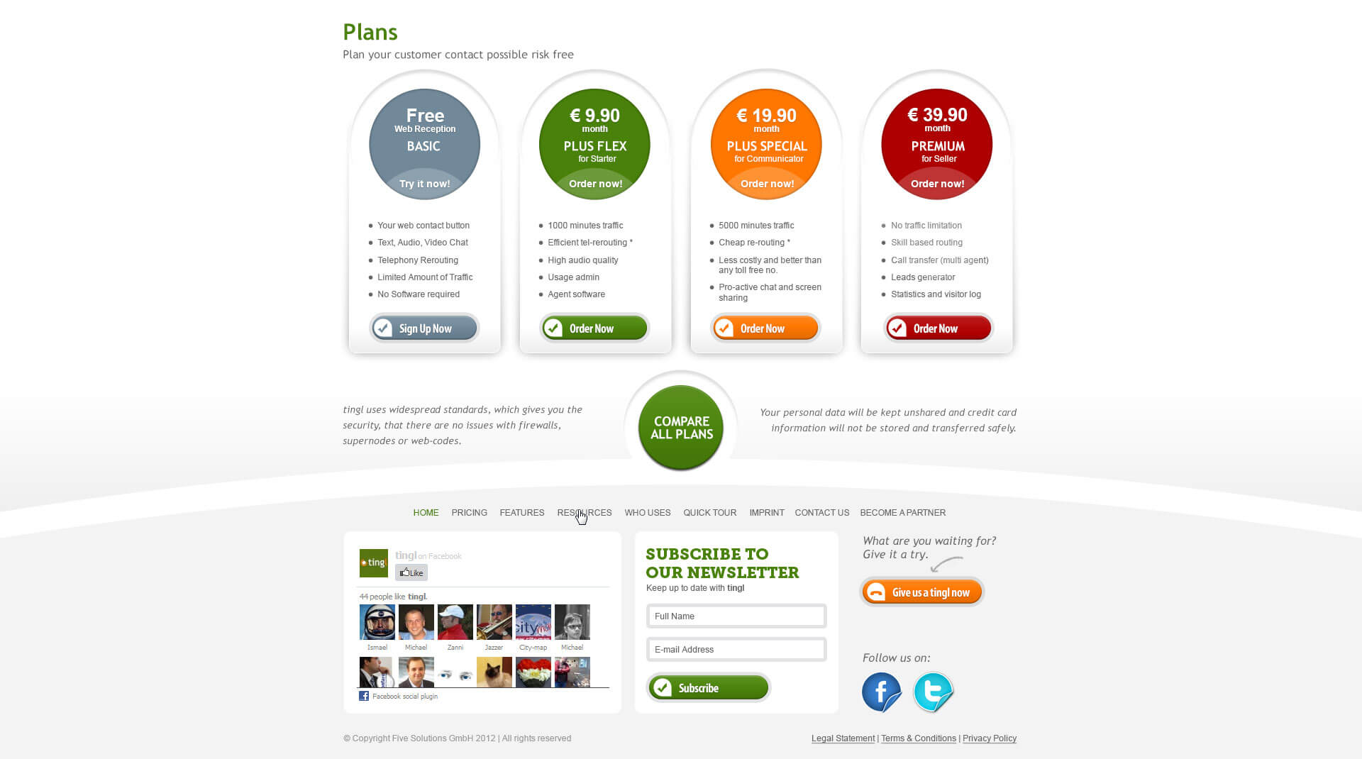 Tingl Plans