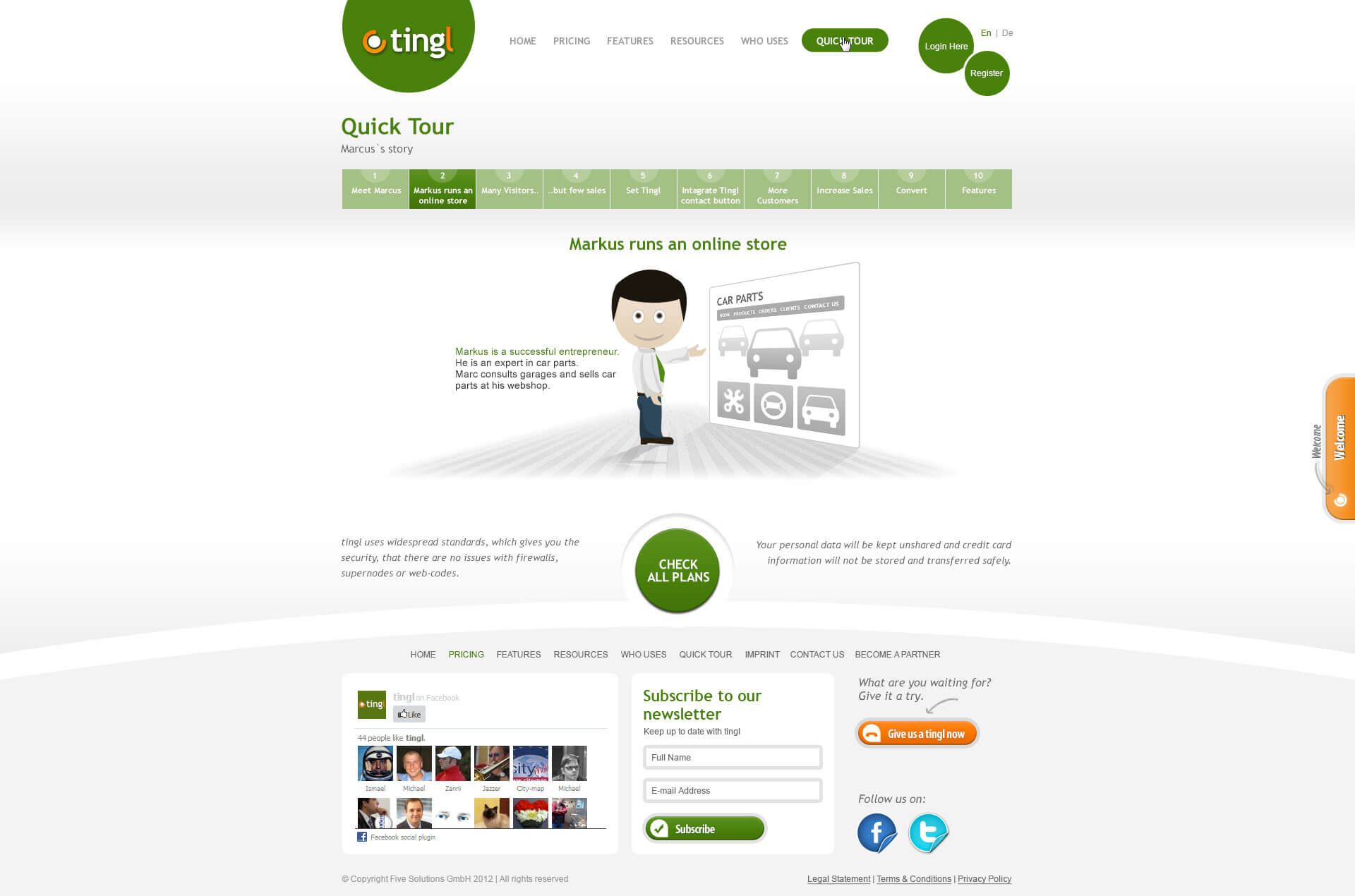 Tingl Hero Steps